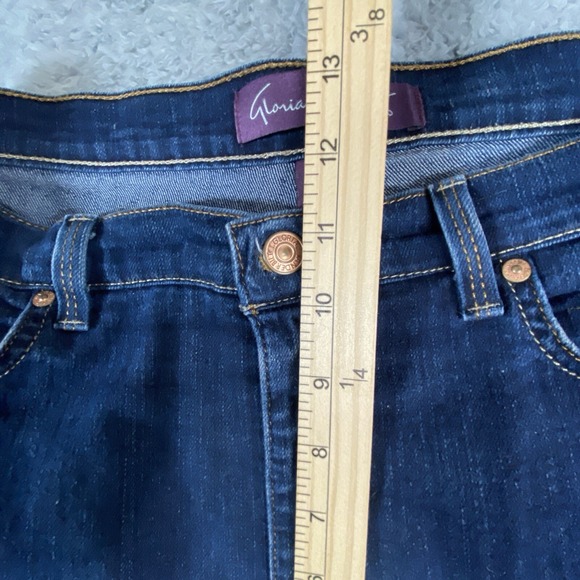 Gloria Vanderbilt Amanda Jeans Size 12 Short Straight Dark Wash Stretch Casual - Picture 7 of 14